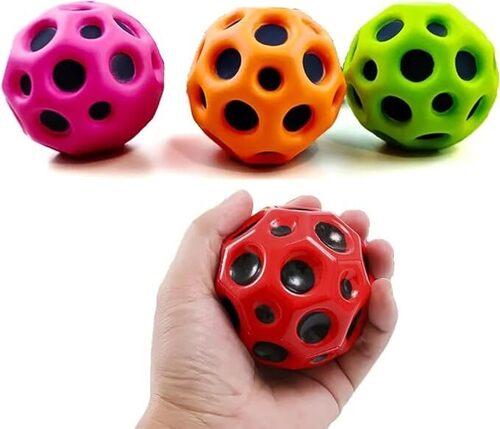 Anti Stress Ball - Light Weight, Standard Size, Various Colors | Crater-like Textured Surface, Unique Pop Sound, Super Bouncy