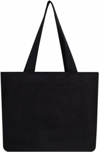 Black Cotton Tote Bag