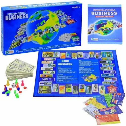 Business Exciting Indoor Outdoor Folding Fun Board Game - Card Board, 38.4L x 20.8W Centimeters, Multiple Colors | 2-4 Players, Non-Electric, Engaging Game Type