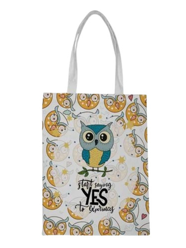 Canvas Printed Tote Bag - Durable Multicolor Canvas Customized Size | Very Good Quality Washable with Loop Handle