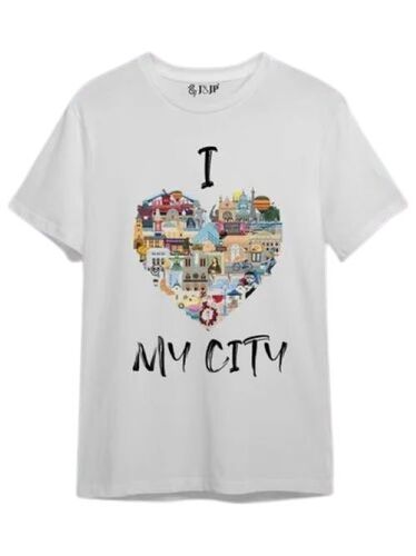 Half Sleeves Cotton T Shirts - Cotton, XXS to XXXL, White | Breathable Fabric, Soft Texture, Moisture Wicking, Lightweight Feel, Durable Stitching, Wrinkle-Resistant