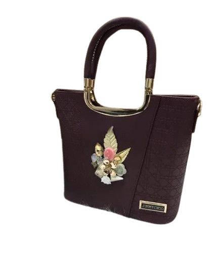 Jimmy Choo Ladies Handbags - PU Material H-9 inch x W-11 inch | Attractive Design Durable and Comfortable Zipper Closure 1 Year Warranty Rectangle Shape Stylish Handle Bags