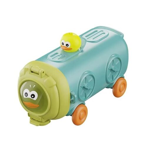 Kids Fun Hydration Bus Sipper Bottle - Plastic, 500 ml, Multi Color | Leak-Proof Design, Joyful Toy-Like Companion