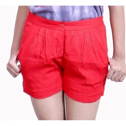 Ladies Trendy Shorts - Cotton Blend