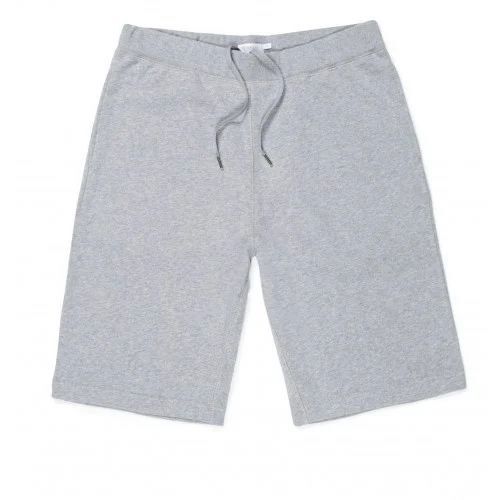 Mens Cotton Shorts - Premium Quality Grey Cotton, Soft Feel, Lightweight Material, Casual Fit, Stretch Waistband, Durable Stitching, Drawstring Closure