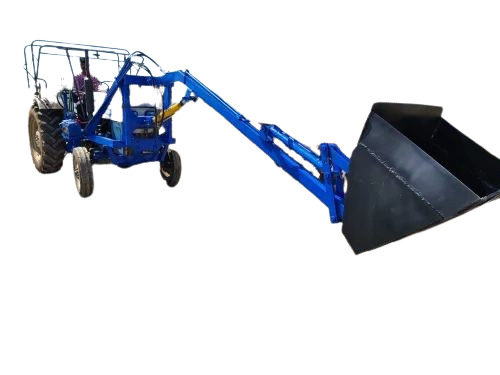 Mini Tractor Loader - 2.6 Cum Capacity, 35 hp Power | Durable Mild Steel, Manual Control, Low Noise, Hydraulic Steering, Air Cooling