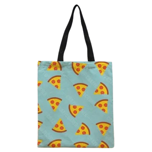 Multicolor Printed Canvas Tote Bags - Durable Washable and Very Good Quality | Customized Size Loop Handles Open Design