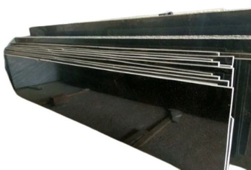 Polished Black Granite Slab - Various Sizes, Sleek Black Color, Long Lasting Finish, Easy to Wash, Low Maintenance