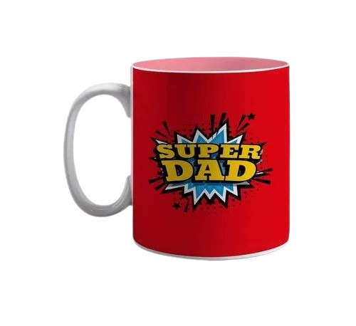 Red Ceramic Coffee Mug - 250 ml, Very Good Quality, Durable Fine Finish | Polished Design, Perfect Gift Option, Single Piece