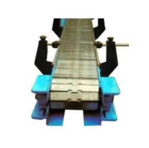 Slat Chain Conveyors - Stainless Steel, 10-20 Feet Length, 50-100 Kg Capacity per Foot, Multi Color, 220V Single Phase, Customized Size, Industrial Usage, 0-10 Inch Belt Width, 0-1 m/s Operating Speed