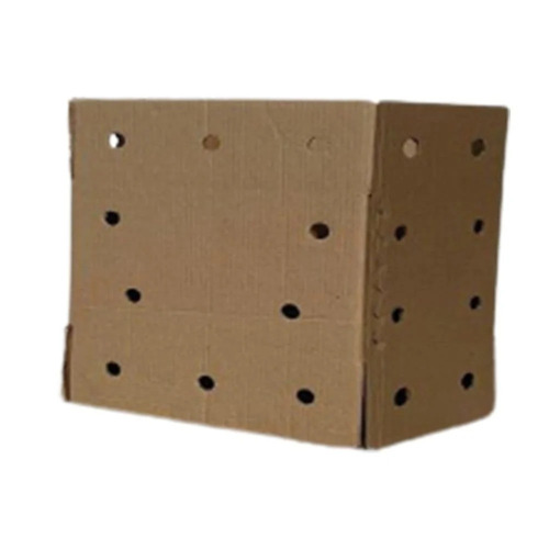 Ventilation Fruit And Vegetables Corrugated Box - Kraft Paper, Rectangular Shape, Various Colors | Eco Friendly, Durable, Ideal for Gift & Crafts, Personal Care