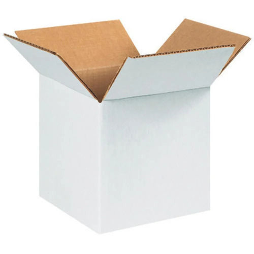 White Duplex Corrugated Box - Durable Eco-Friendly Kraft Paper, Rectangular Shape, Various Colors | Ideal for Personal Care, Gift & Crafts Packaging