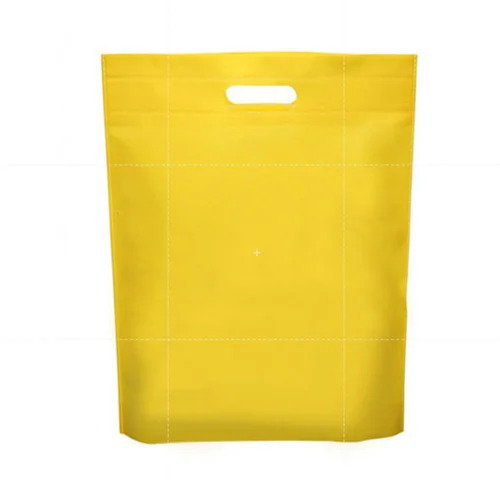 Yellow Non Woven D Cut Bag