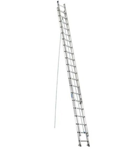 Aluminum Self Support Extension Ladder - Customized Size, Silver Color | Ideal for Fire Departments, Furnace Areas, and Fabrication Industries