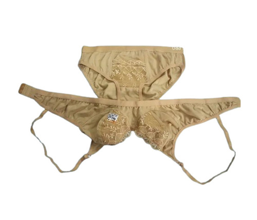 Bra & Panty Set - Mid-Rise Bikini & Plunge Neck Sleeveless Bra | Skin-Friendly, Breathable, Fade-Resistant, Regular Fit, Elastic Straps, Daily Wear