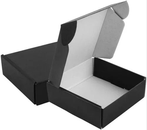 Black Die Cut Corrugated Box