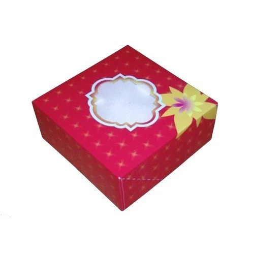 Printed Cake Paper Box - Durable, Eco-Friendly Material | Multi-Color, Rectangular Design for Food Packaging