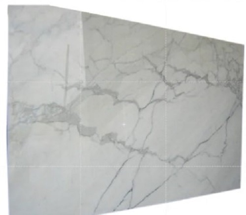 Carrara White Marble Slabs - Various Sizes Available, Polished Finish, Anti-Skid, Long Lasting, Easy to Wash, Low Maintenance, Timely Delivery