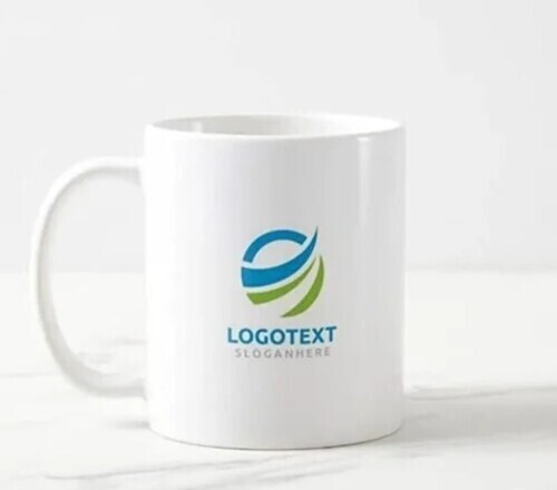 Pattern-printed Ceramic Mugs - Round Design, White Color | Ideal For Gifting