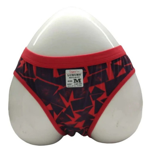 Ladies Luxury Bikini Panties - Cotton, Size 28-42, Red & Black Printed | Mid-Rise Fit, Breathable, Skin-Friendly, Fade & Wrinkle Resistant