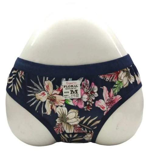 Ladies Printed Bikni Panties - Cotton, Mid-Rise, Multicolor | Breathable, Skin-Friendly, Fade & Wrinkle Resistant, Hand Washable
