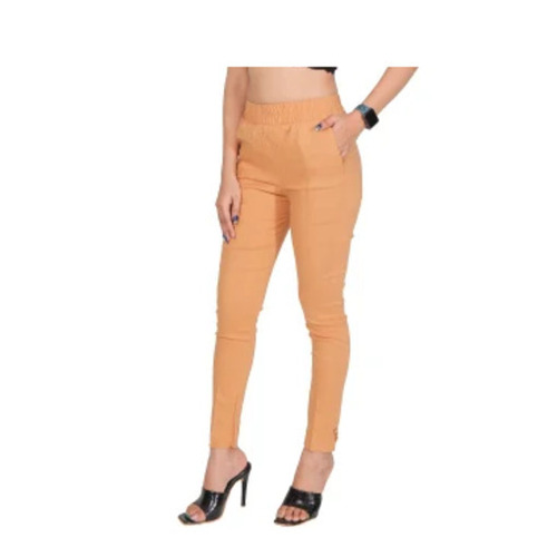 Lycra Pants - Superior Quality, Ankle Length, Beige Color | Breathable, Quick Dry, Anti Wrinkle, Double Pockets, Regular Fit