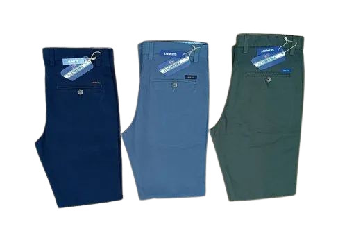 Mens Plain Cotton Pants - 100% Cotton, Light Weight and Breathable | Customized Waist Size, All Colors, Regular Fit, Three Pockets, Suitable for All Seasons