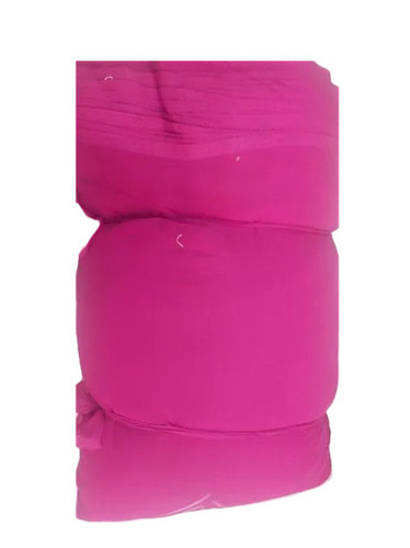 Pink Georgette Fabric - 60 GSM, 44 Inch Width | Machine Washable, Quick Dry, Tear-Resistant