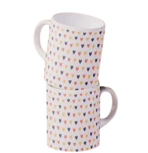 Printed Coffee Mugs - 350ml Capacity, Round Shape, White Color with Artistic Designs | Perfect for Gifting