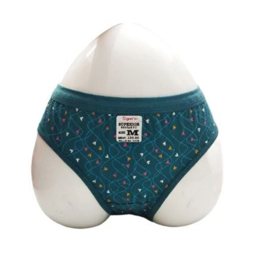 Sea Green Cotton Bikini Panties - Size 28, 30, 32, 34, 36, 38, 40, 42 | Mid-Rise, Breathable, Fade and Wrinkle Resistant, Skin-Friendly