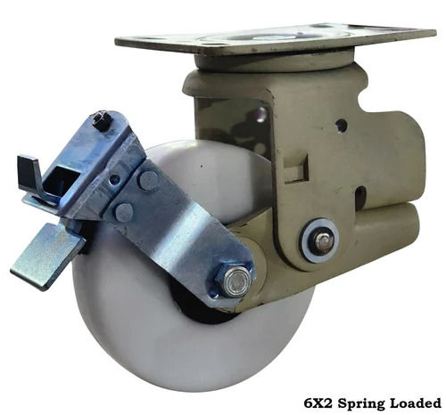 Spring Loaded PU Caster Wheels