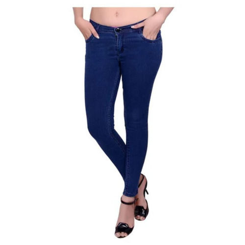 Women's Denim Jeans - Regular Fit, Zipper Fly, Blue, Available in Sizes 28-42 | Superior Quality, Washable, Breathable, Quick Dry, Anti-Wrinkle, Plain Dyed