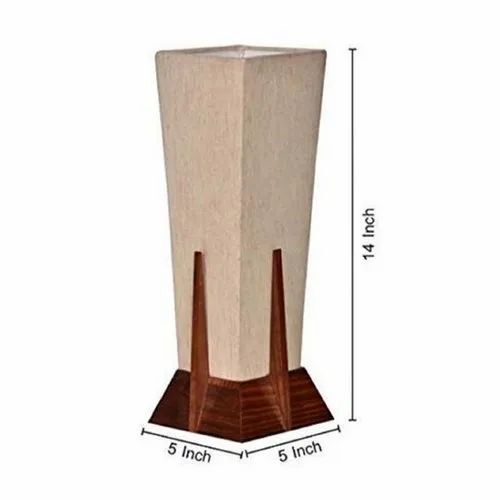 Wooden Table Lamp - Color: Brown