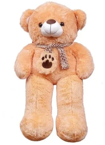 Jammy Bear Plush Toy - 100 Cm, Soft and Cuddly Design, Friendly Face, Huggable Size, Timeless Companion, Child-Friendly Safety