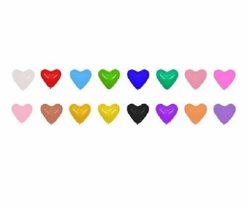 Heart Shape Latex Balloons - 12 Inch 35 Pcs. Pack | Eco-Friendly Non-Toxic Attractive Decorative Colors
