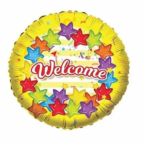 GB Balloons - Foil 18-Inch Round Yellow Balloon | Eco-Friendly, Non-Toxic, Attractive Design for Celebrations