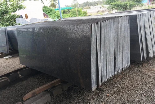 Brown Lapotra Granite Slab - 18 mm Thickness, Polished Surface Finish, Scratch Resistant, Ideal for Flooring Applications