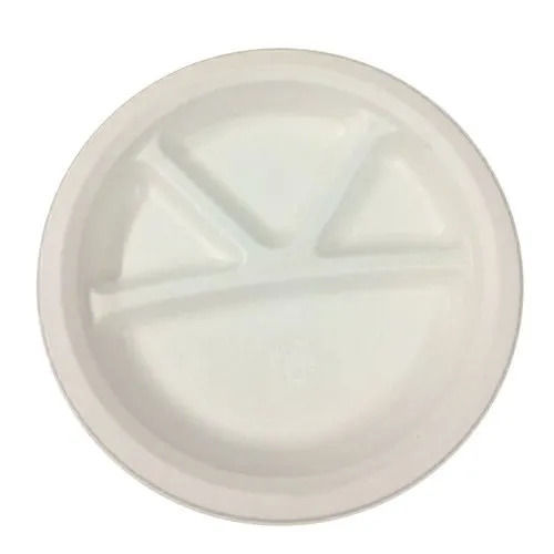 Biodegradable 12 Inch Sugarcane Bagassee Plate - Application: Event And Party Supplies