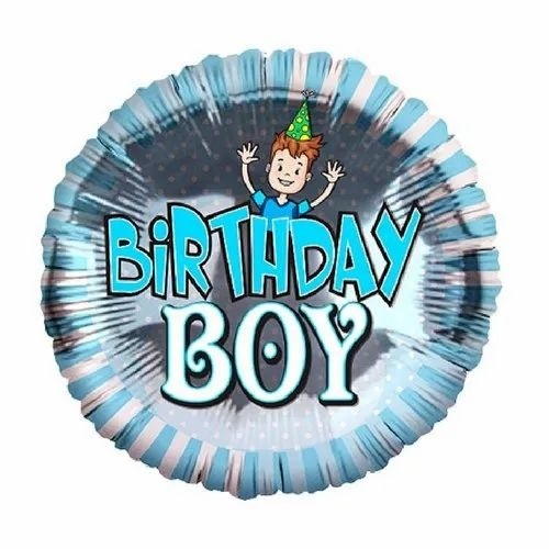 Foil Round Balloon - 18 Inch, Multi-Color Printed Design | Attractive, Decorative, Eco-Friendly, Non-Toxic