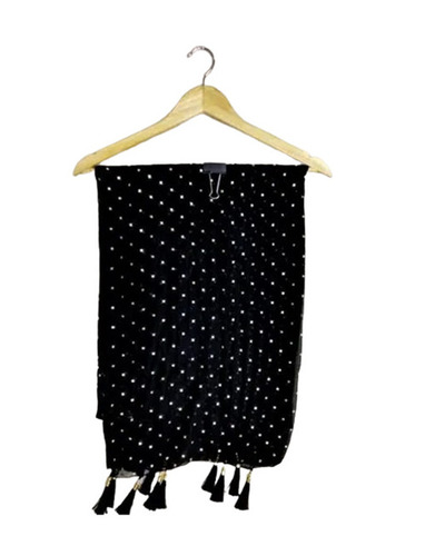 Black Chiffon Dupatta