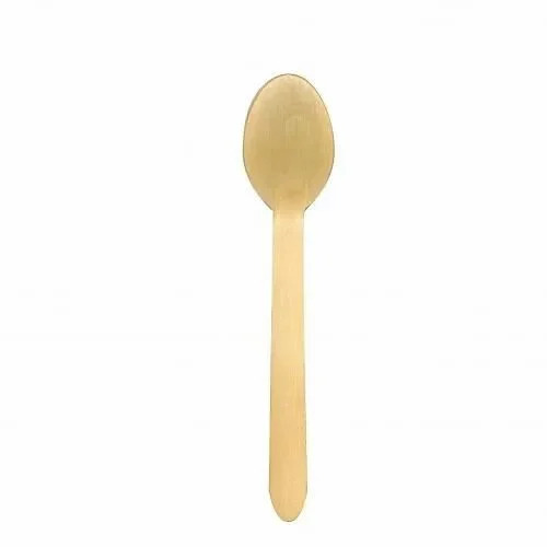 Brown Wooden Ice Cream Spoon - Light Brown, Eco Friendly Material | Ideal Event and Party Supply