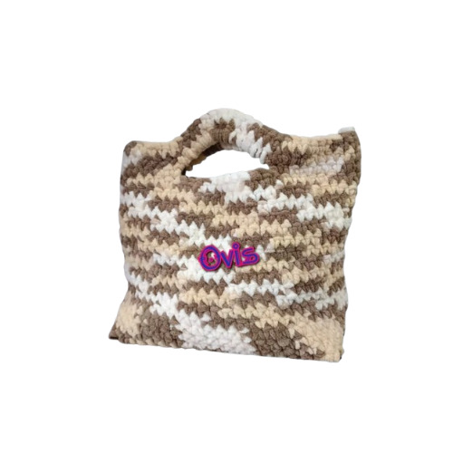 Crochet Handbags - New Casual Wear Multicolor Zipper Closure Moisture Proof Design Options
