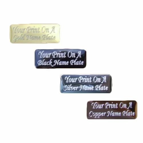 Engraved Name Plates - Steel Body Rectangle | Best Quality, Excellent Strength, Alluring Look, Highly Durable, Clear to See Name, Abrasion Resistance, Available in Different Colors and Shapes