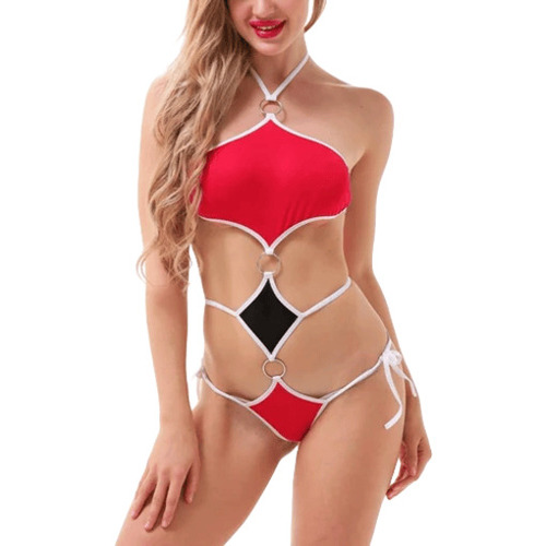 Ladies Cotton Two Piece Night Wear Set - Customized Size, Red & Black, Modern Brazilian Style, Anti Wrinkle & Breathable, Sleeveless, Short Length