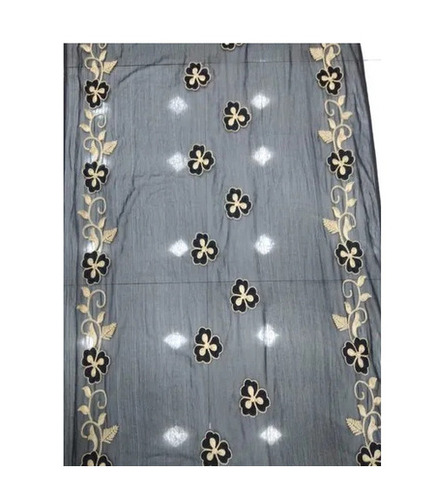 Gray Embroidered Dupatta - Age Group: Adults