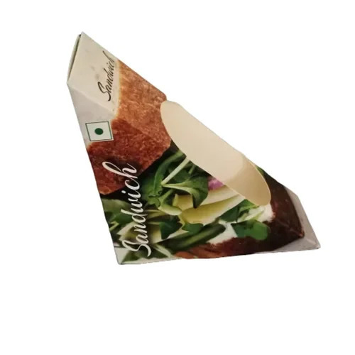 Jumbo Sandwich Boxes - Eco-friendly Paper Packaging, Multi-color Design, Durable For Food Application