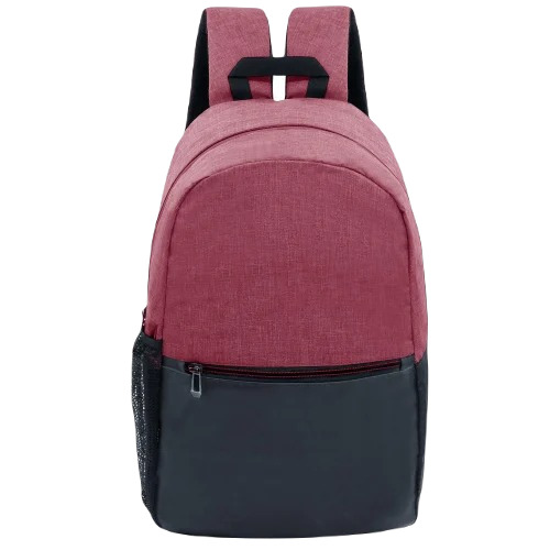 Laptop Backpack - Polyester, Multisize | Moisture Proof, Black And Red, Zipper Top Design