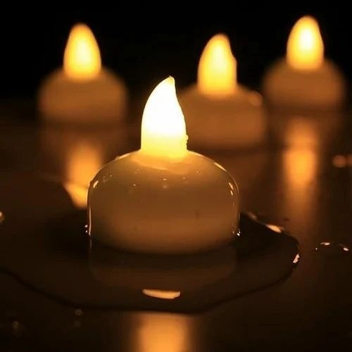 Led Floating Candles - White, 3 Inch Diameter, Round Shape | Flame-less, Ideal for Home Decoration & Parties