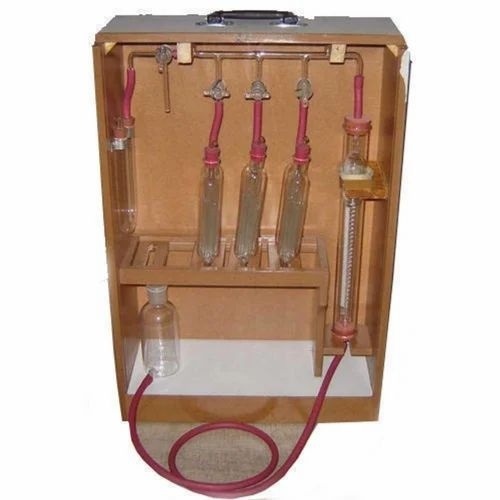 Orsat Gas Analysis Apparatus - Model 2514l, Bestco Brand for School Use, 220V Power Supply, Brown Color