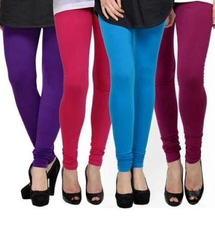 Premium Quality Cotton Ladies Leggings - 37-38 Inch Height, Different Color Options | Elastic Waistband, Lightweight Feel, Moisture-Wicking, Wrinkle-Resistant, Anti-Wrinkle, Washable